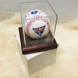 Authographed baseball Crest Caring Team Athletes. Jay Bell. Etc..